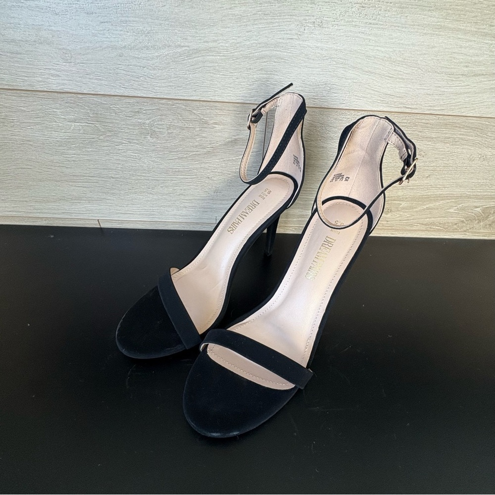 Black Ankle Strap Heels